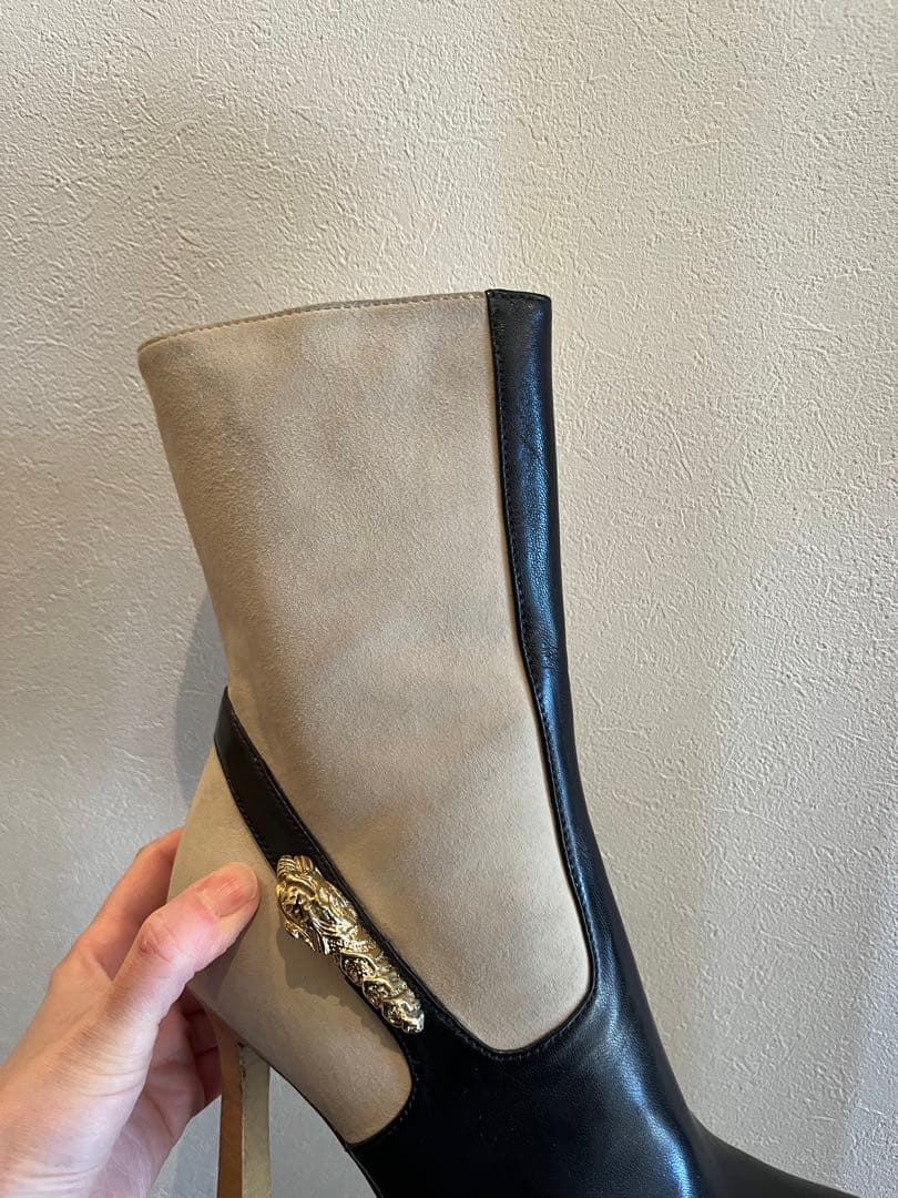 GUCCI レザー スエードブーツ　36