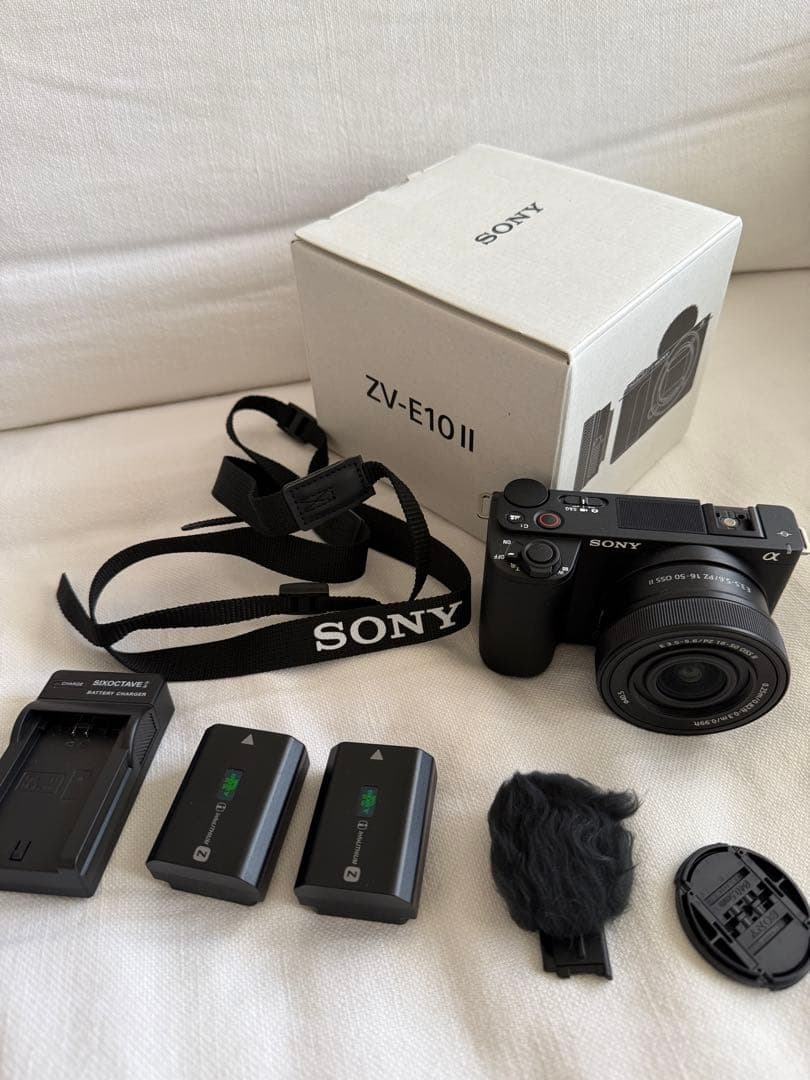 SONY VLOGCAM ZV-E10 II パワーズームキット　予備バッテリ