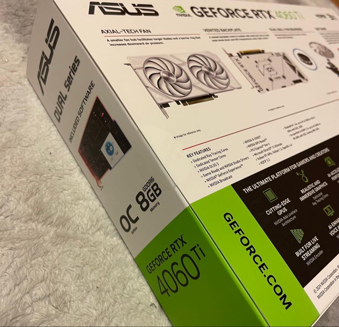 グラフィックボード・グラボ・ビデオカード GeForce RTX 4060 Ti 8GB GDDR6 White