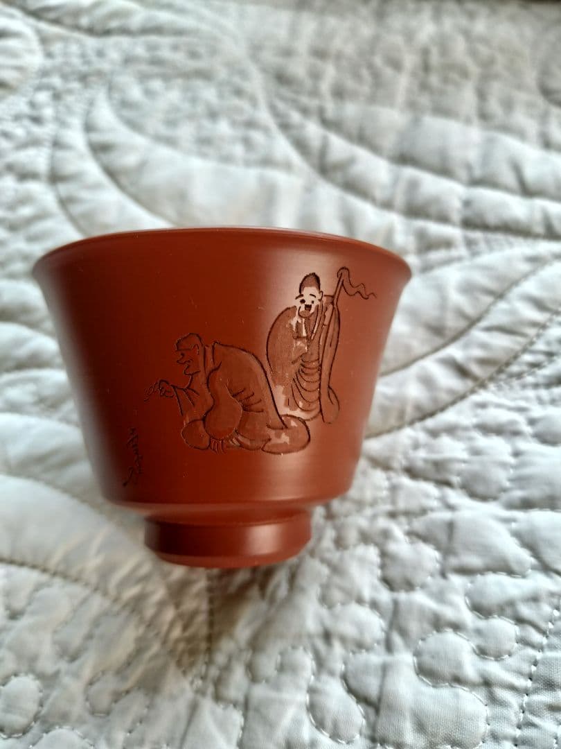 常滑焼　吉川秀樹　朱泥　茶器セット