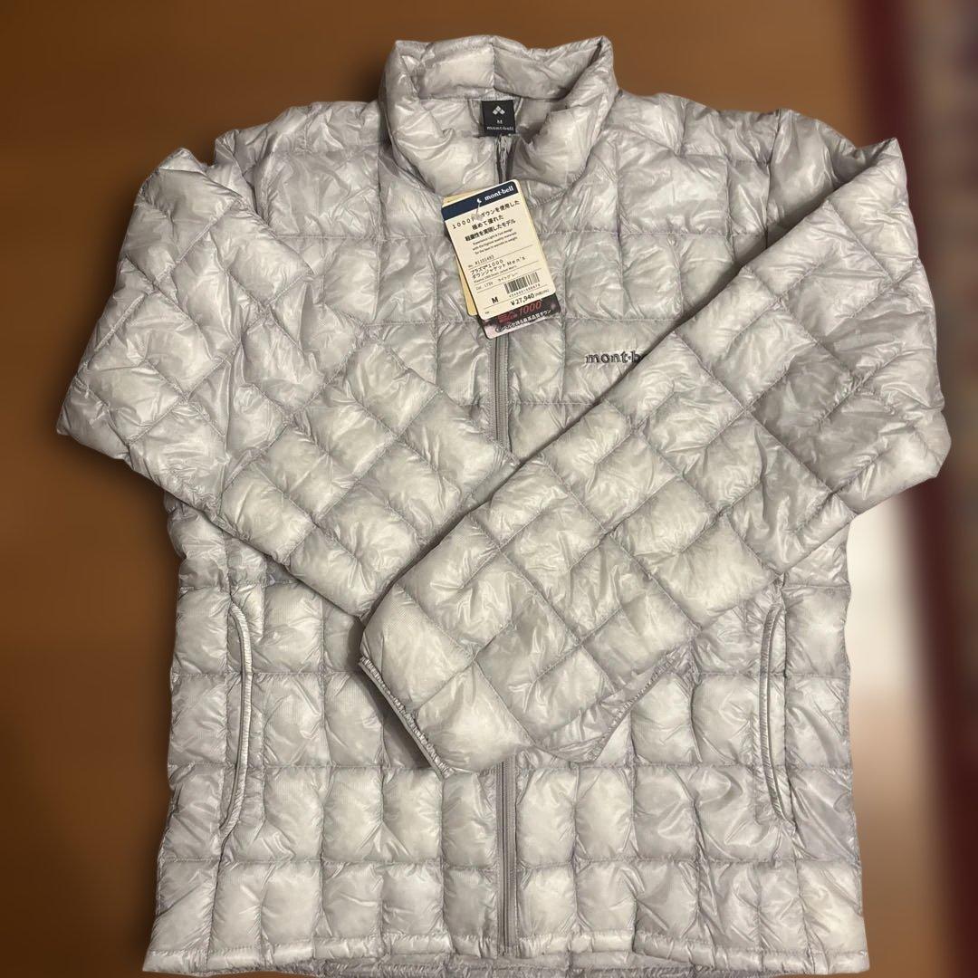 mont-bell プラズマ1000 M シルバー 白 ダウンジャケット