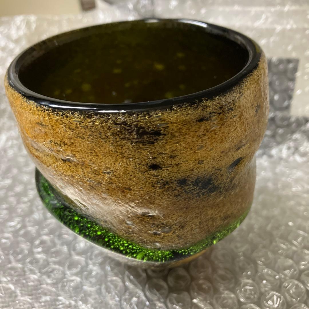 稲嶺盛吉　泡グラス