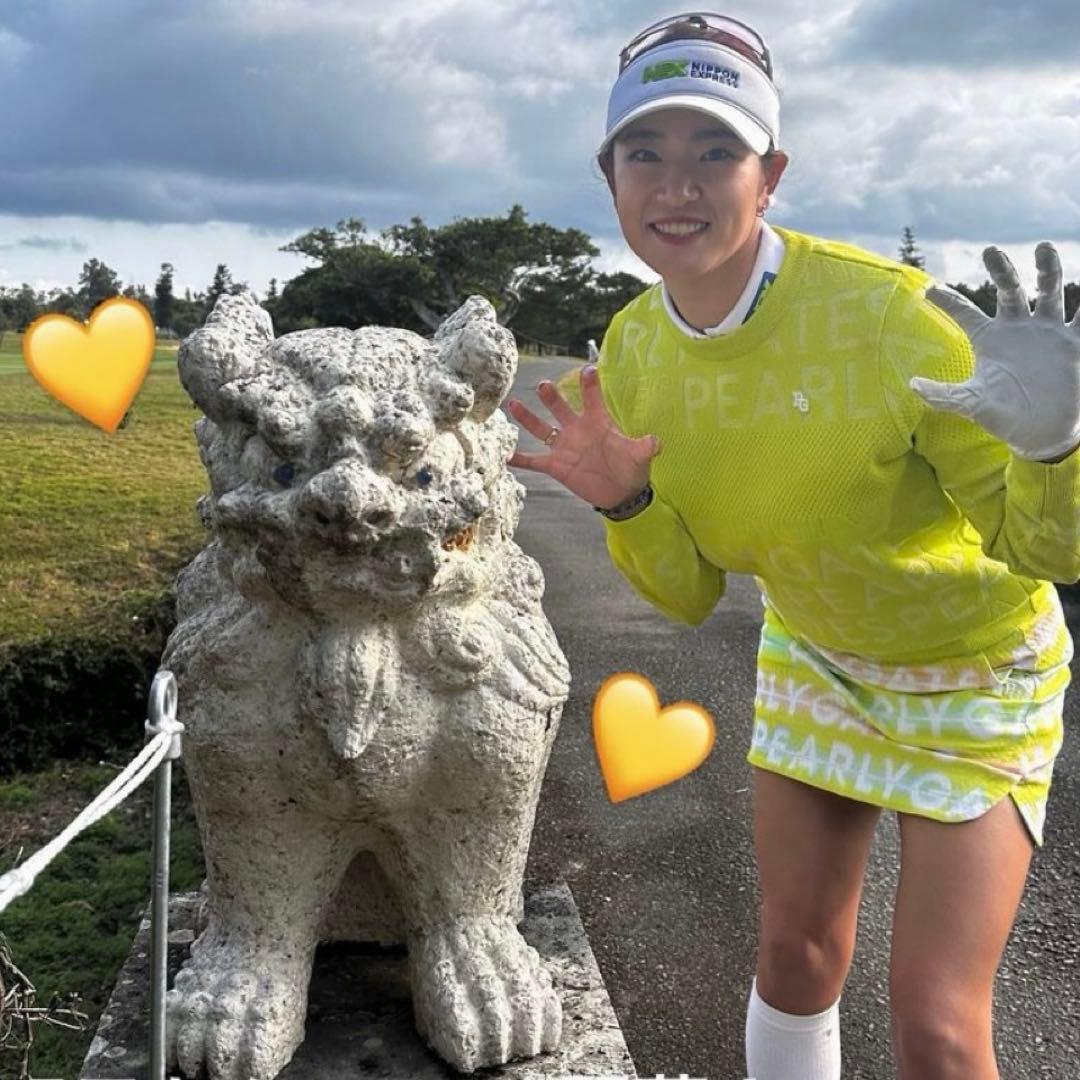 【美品】パーリーゲイツ レディースポロシャツ　原英莉花プロ着用モデル