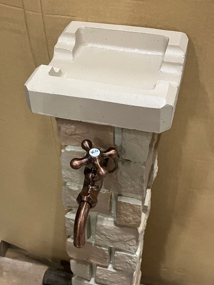 ガーデンシンク レンガ造り風