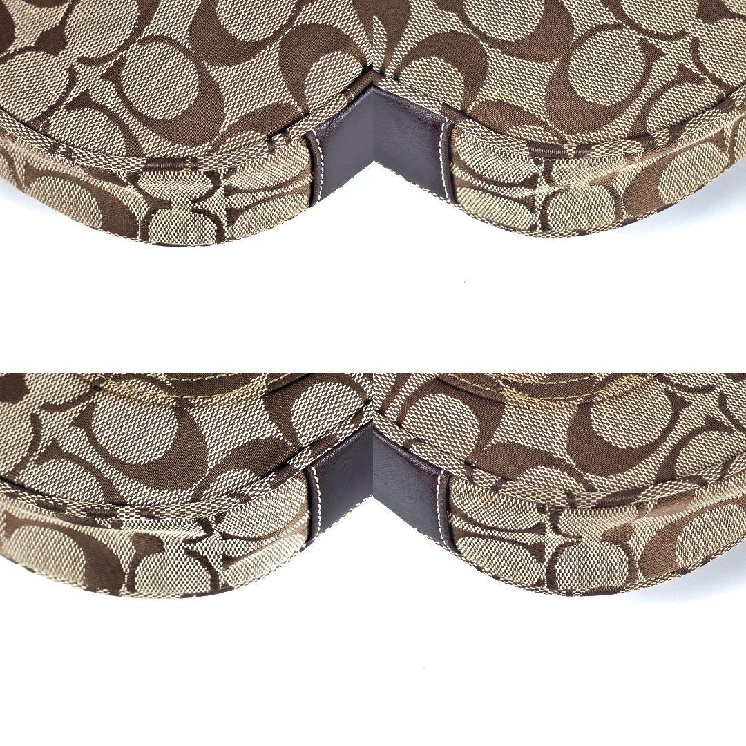 極美品 コーチ COACH シグネチャー ホーボー ショルダーバッグ 6045