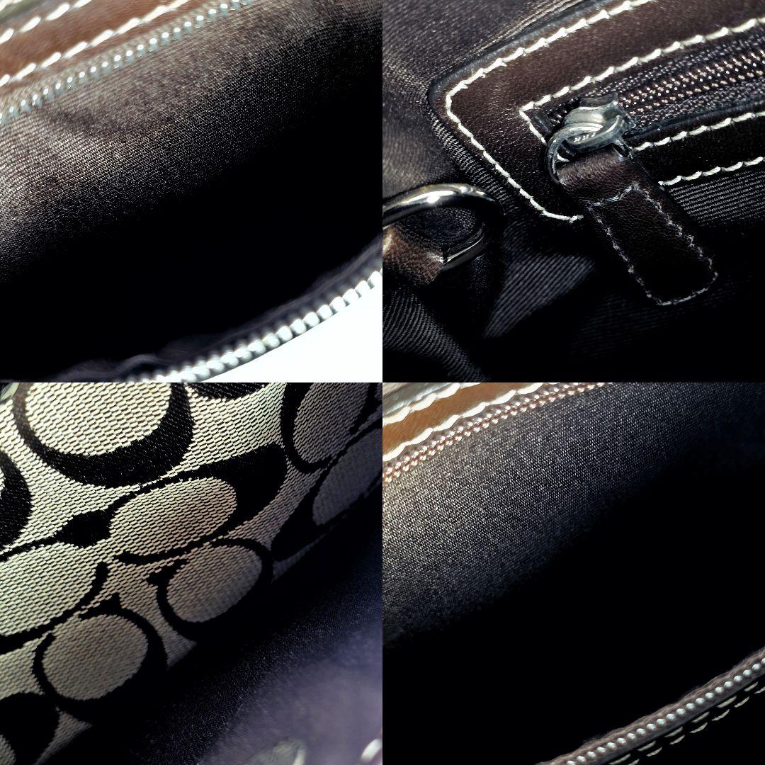 極美品 コーチ COACH シグネチャー ホーボー ショルダーバッグ 6045