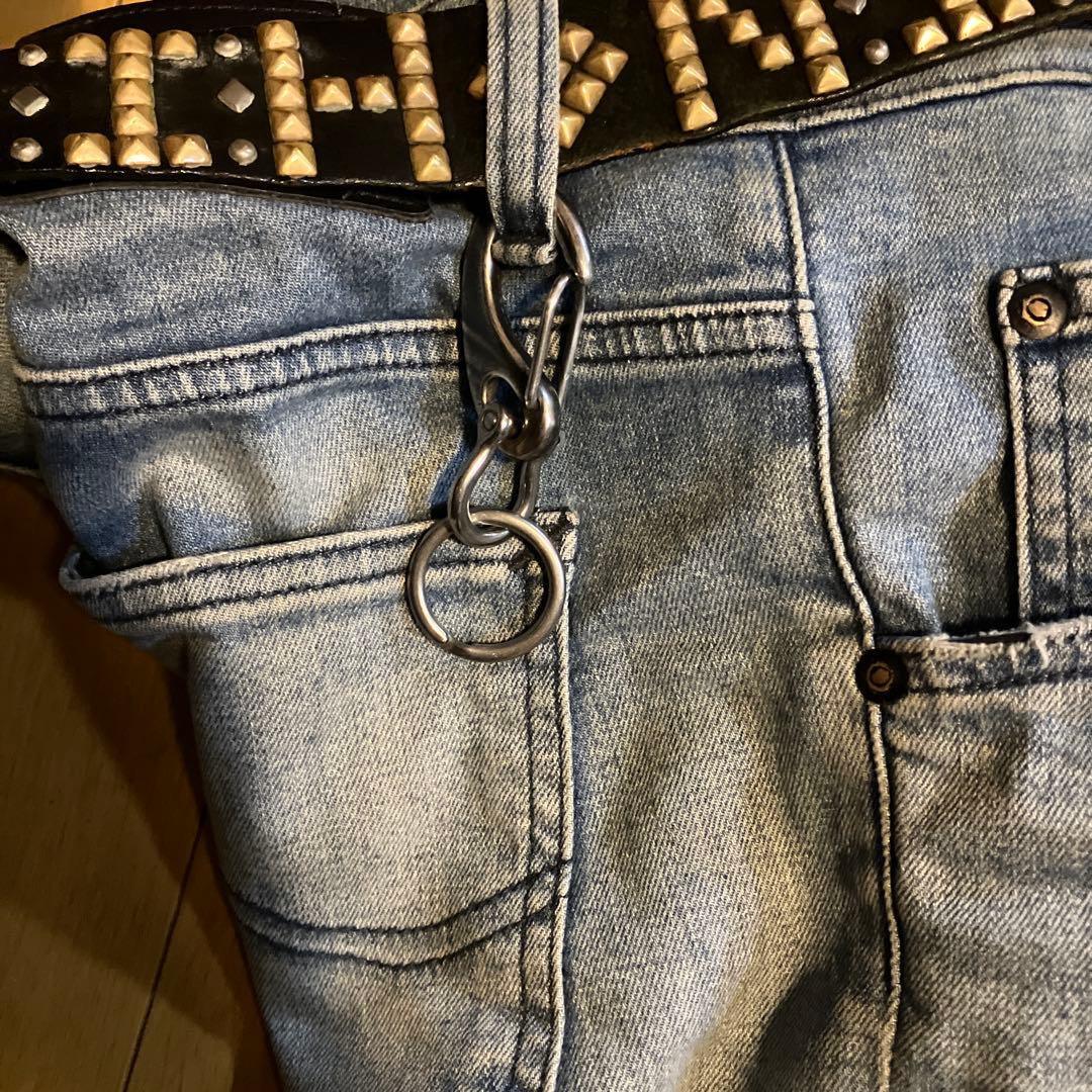 wichardシャックル　ブラス製シルバーメッキカラビナ使用　キーホルダー　新品