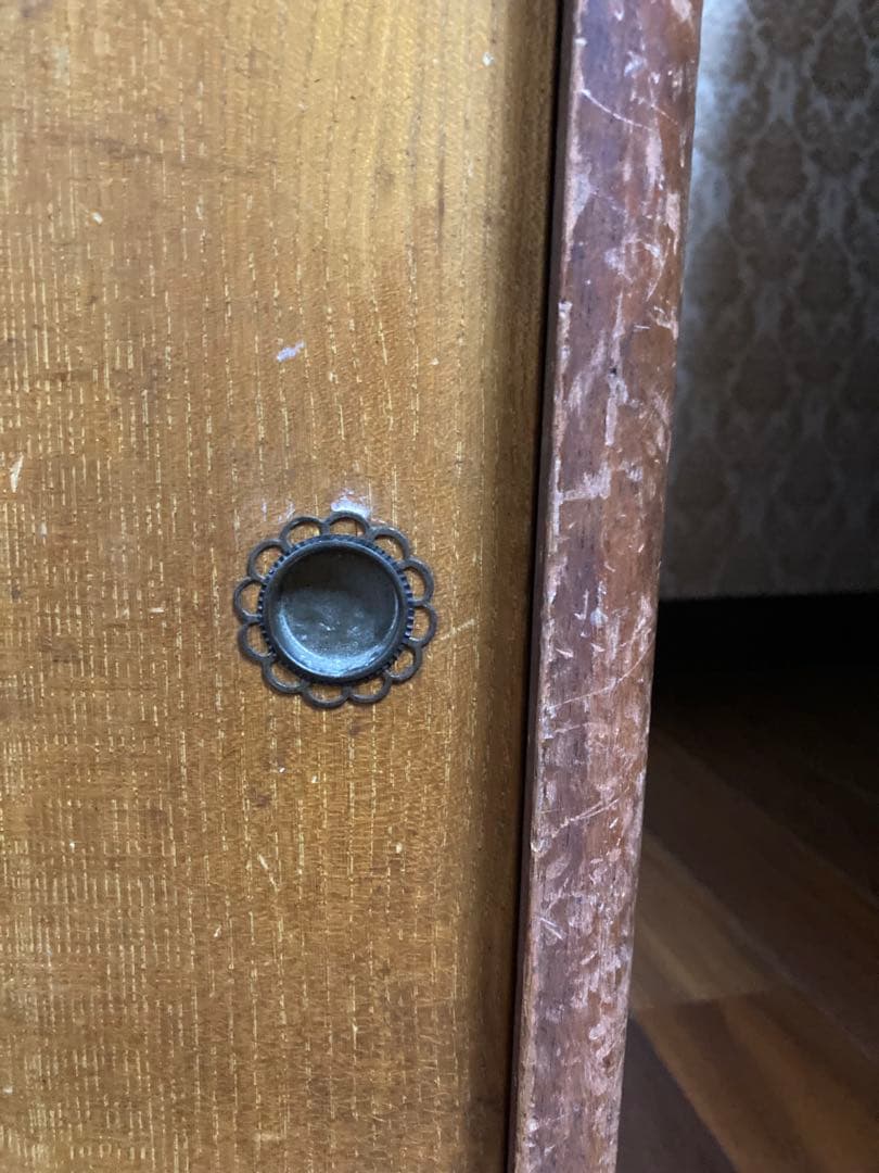 送料込【昭和レトロ アンティーク】本棚 ブックシェルフ 透かし彫り