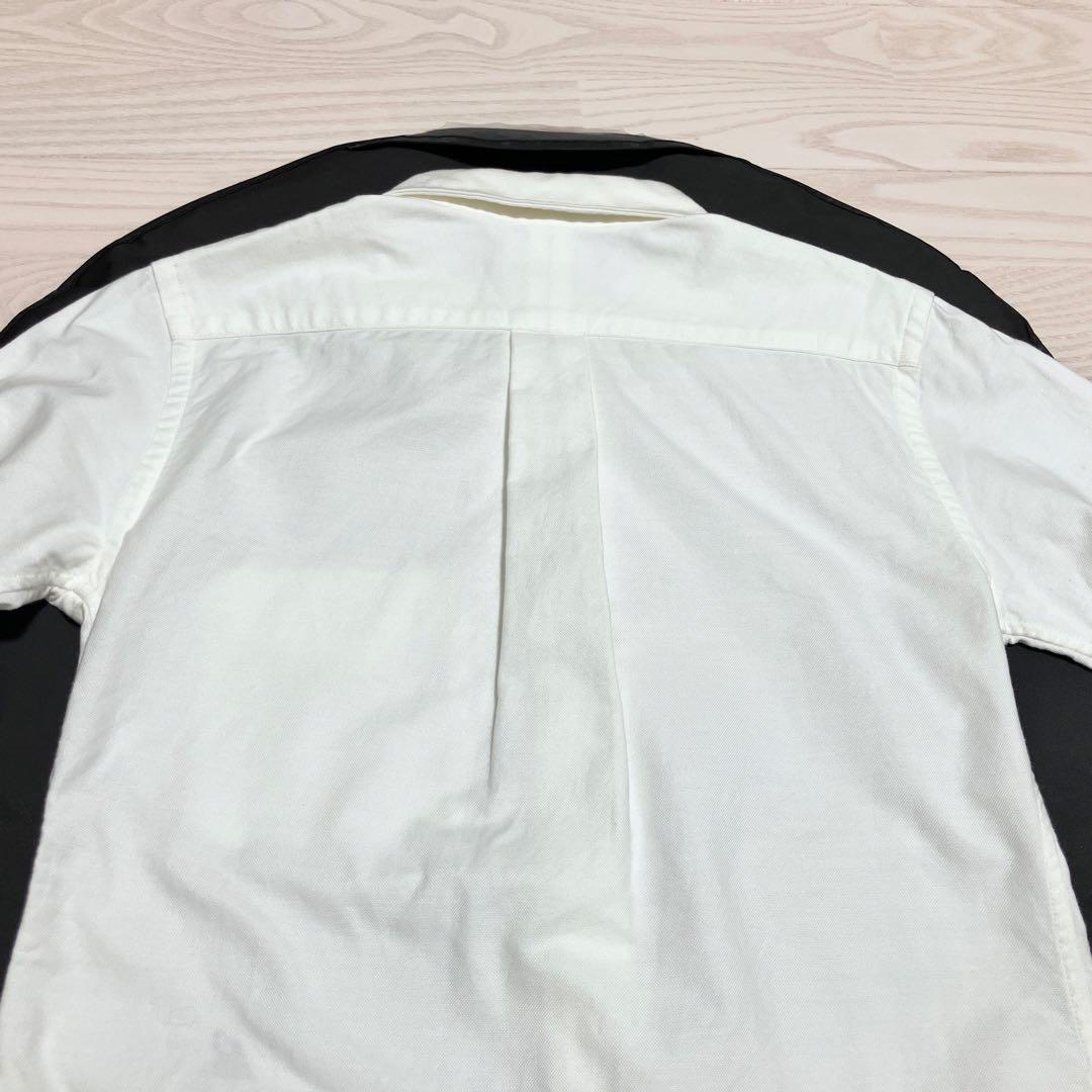 【美品】マディソンブルー シャツ　ブラウス　長袖　ボタンダウン 白 オックス生地