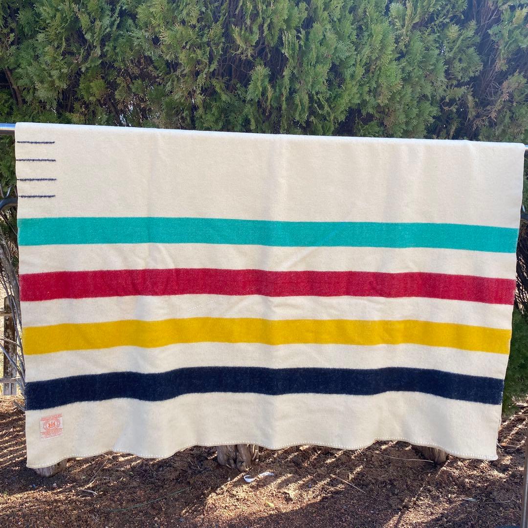 HUDSON'S BAY 4ポイントブランケット ヴィンテージ 50s