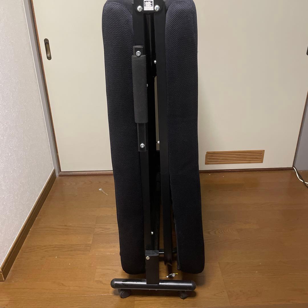 アイリスオーヤマ　折りたたみベッド OTBSS-TR ブラック