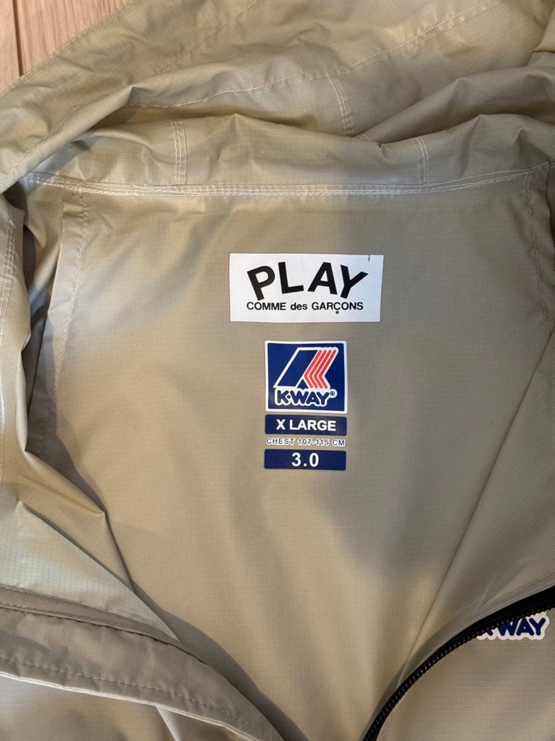 K-WAY PLAY COMME des GARÇONS ナイロンジャケットXL