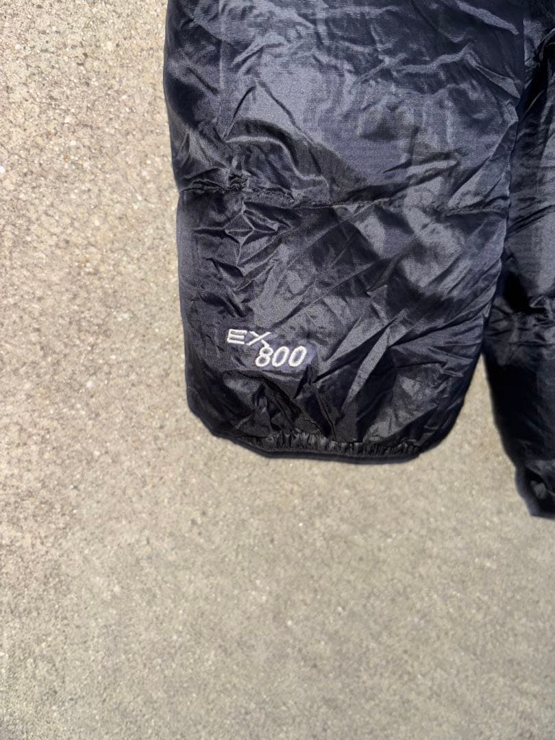 モンベル　ライトアルパインダウンジャケット　フード付き　Lサイズ　ブラック