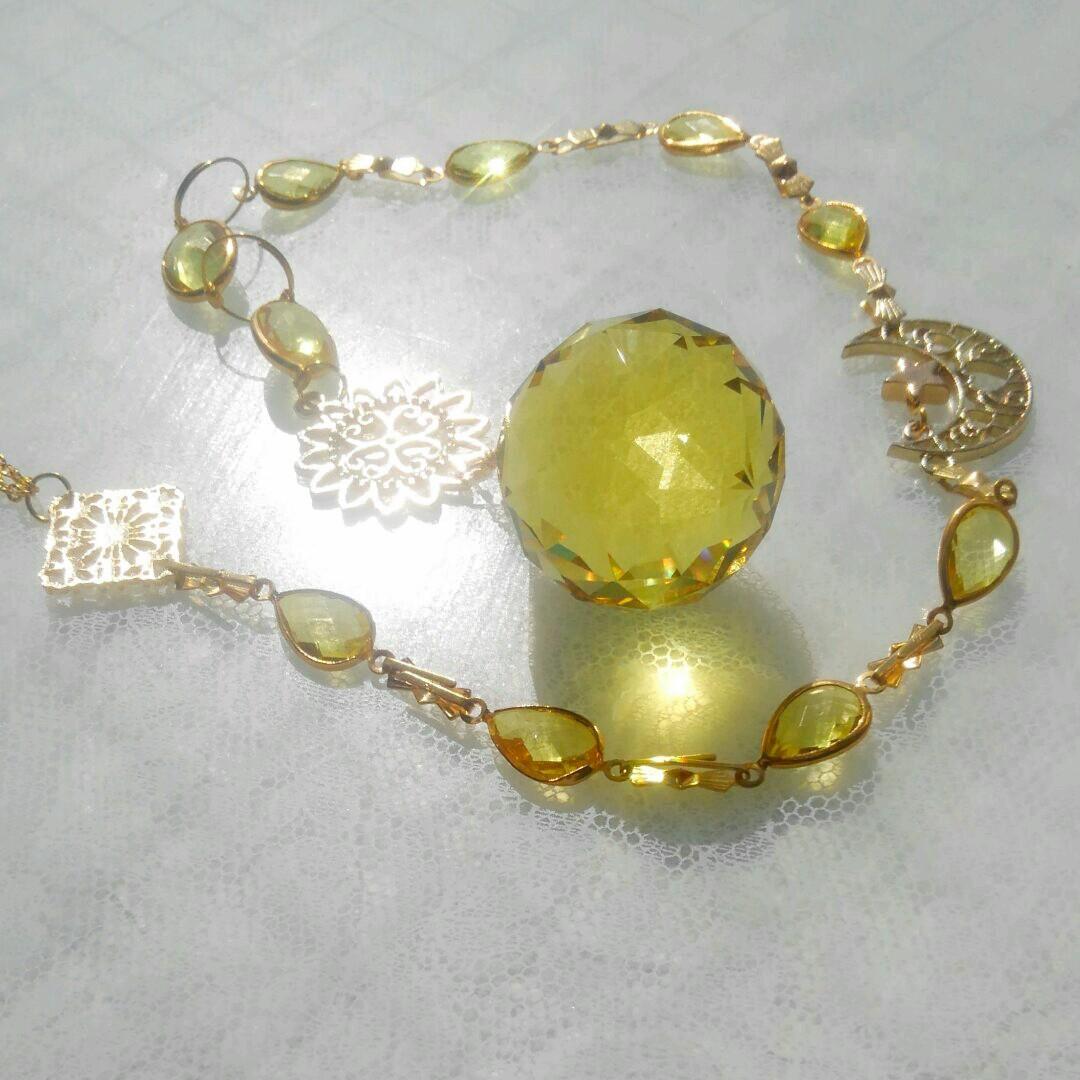 サンキャッチャー♡ハンドメイド「お日様とお月様とお星様♡」