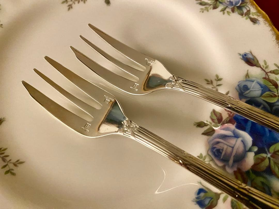 【洋子さま専用商品】クリストフル　リュバン　ケーキフォーク 4本セット