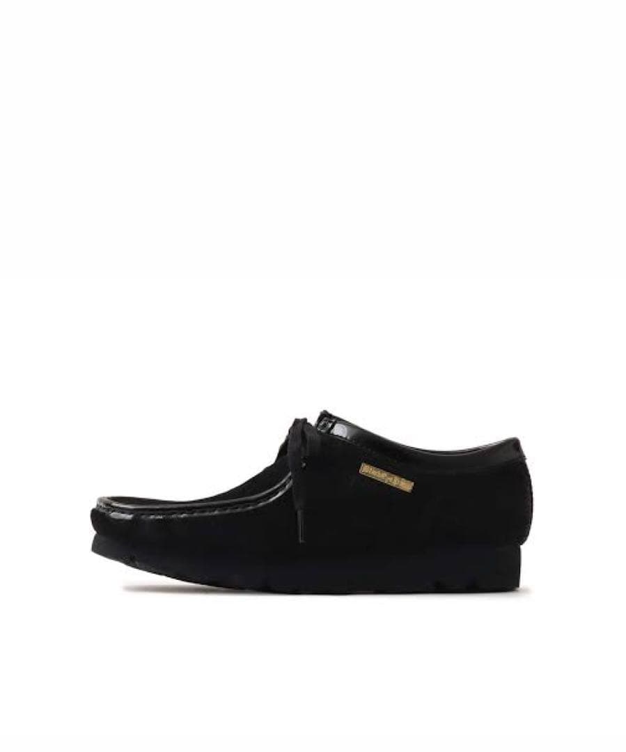 靴 Clarks Wallabee Black BLACK EYE PATCH