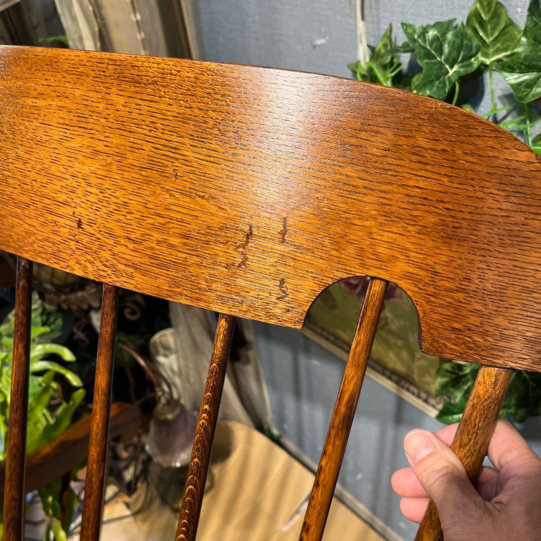 ひとみ　オールドヴィンテージ 飛騨産業　キツツキマーク ロッキングチェア