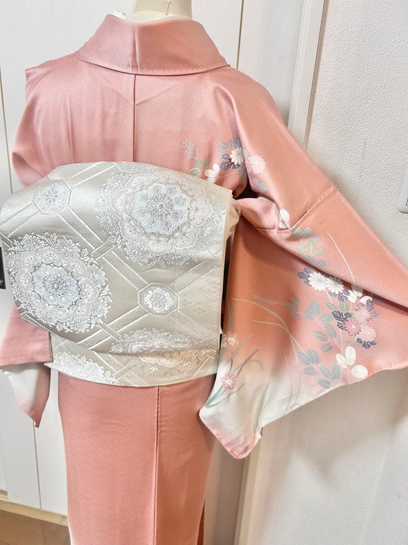 美品　正絹訪問着　フルセット4点　卒業式　入学式　七五三　お宮参り　西陣袋帯