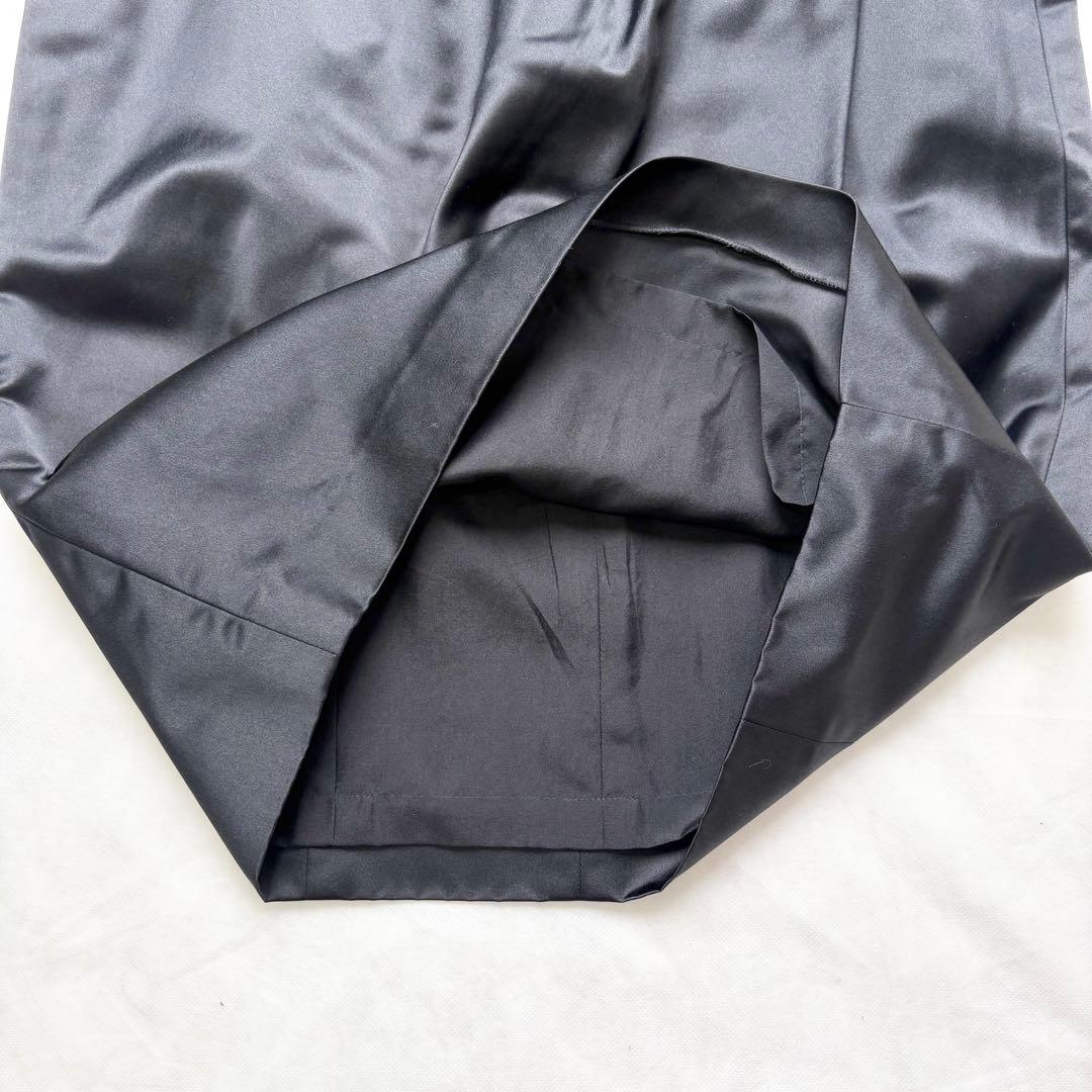 CHANEL シルクワンピース ノースリーブ グリポアボタン ココマーク 42