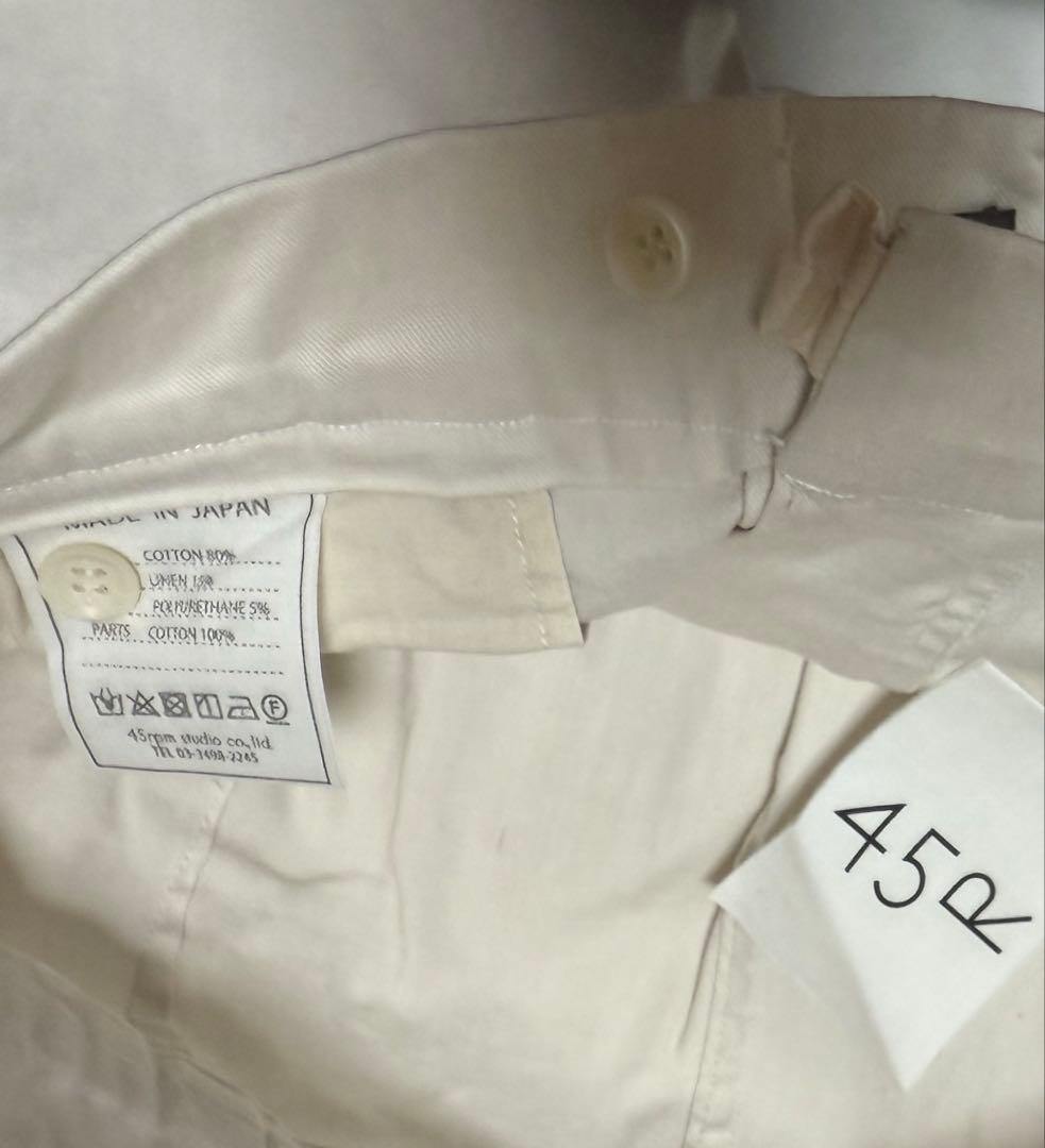 未使用　タグ付　45r チノパン スリムフィット 3