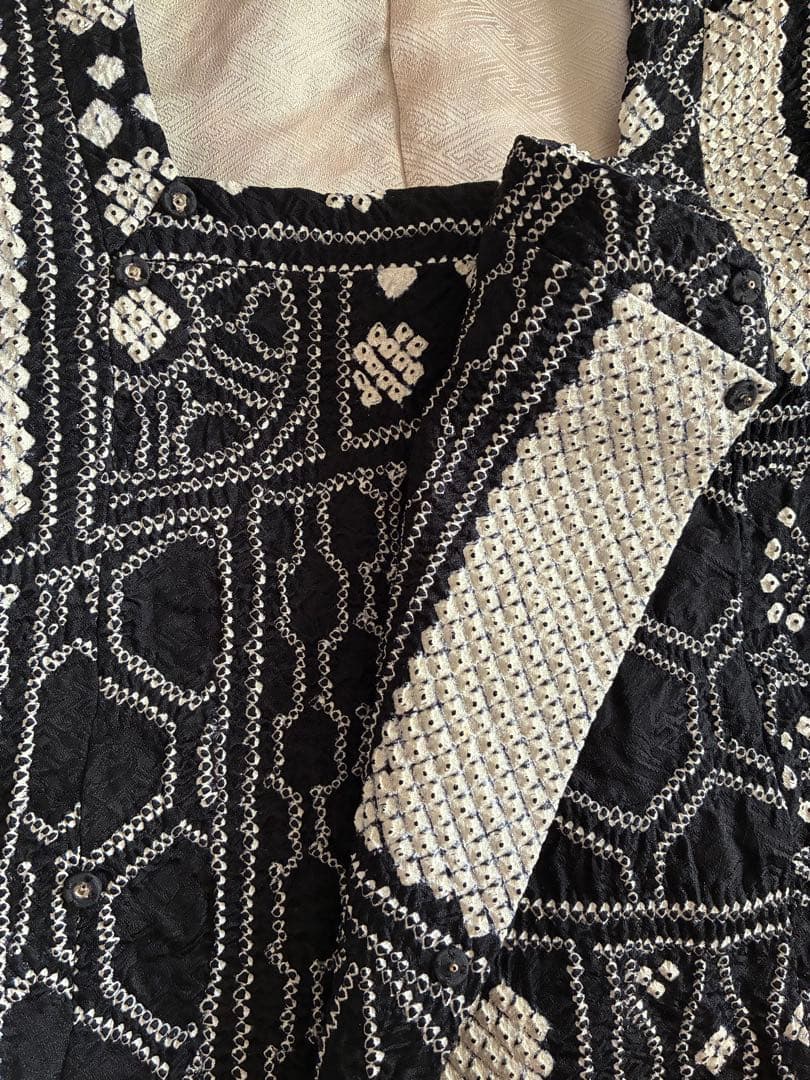 疋田　総絞り　道行コート