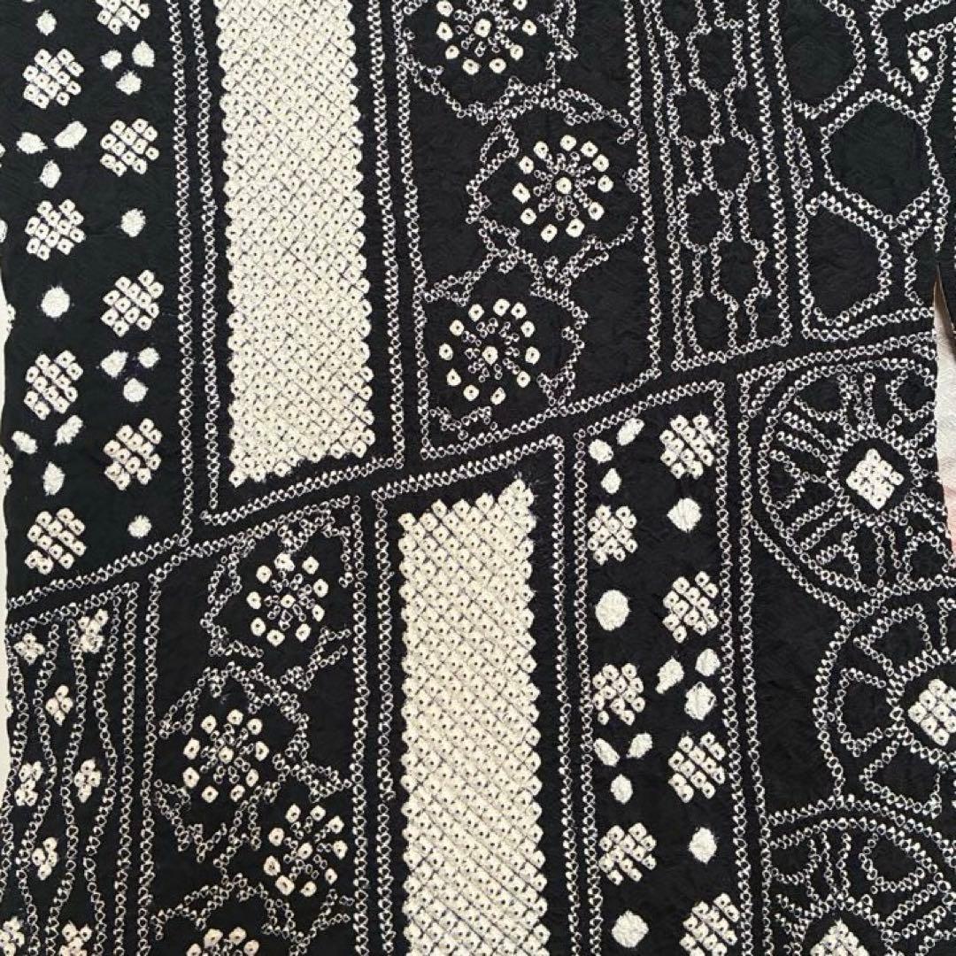 疋田　総絞り　道行コート