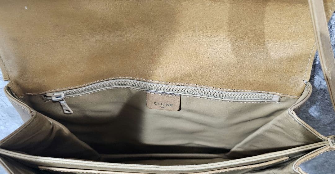 OLD CELINE オールドセリーヌ ショルダーバッグ 本革 レトロ ブラウン