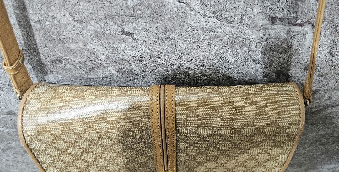 OLD CELINE オールドセリーヌ ショルダーバッグ 本革 レトロ ブラウン