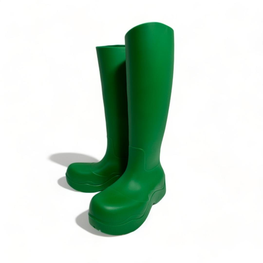 ❣️新品 ボッテガ❣️ パドル グラス グリーン ロング レインブーツ 24cm