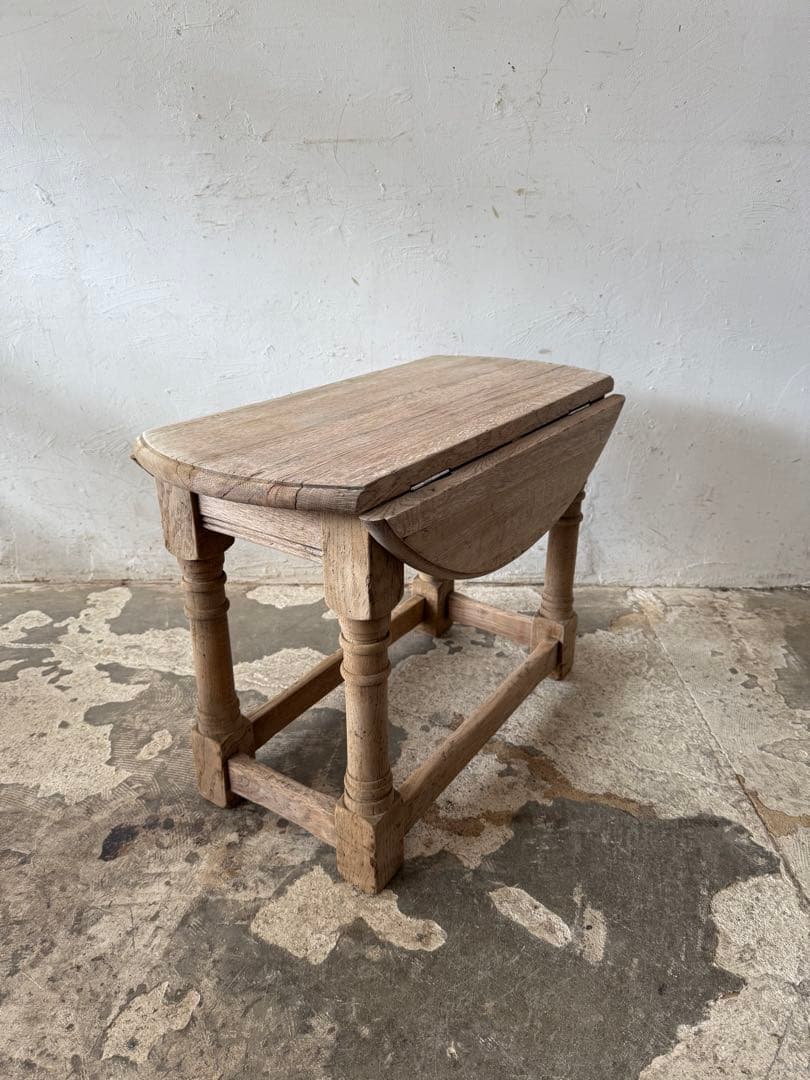 ビンテージ ドロップリーフテーブル ドロップサイドテーブル　剥離