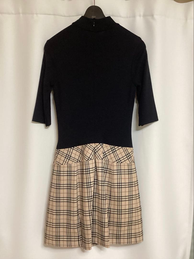 希少 美品 バーバリーブルーレーベル ワンピース サイズ38