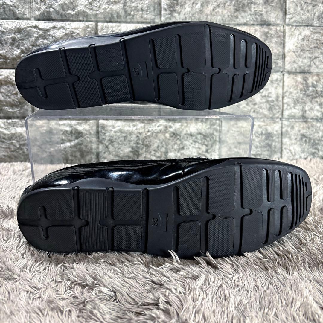 極美品❣️ CAMPER カンペール ハラコ ローファー 黒 24.5cm