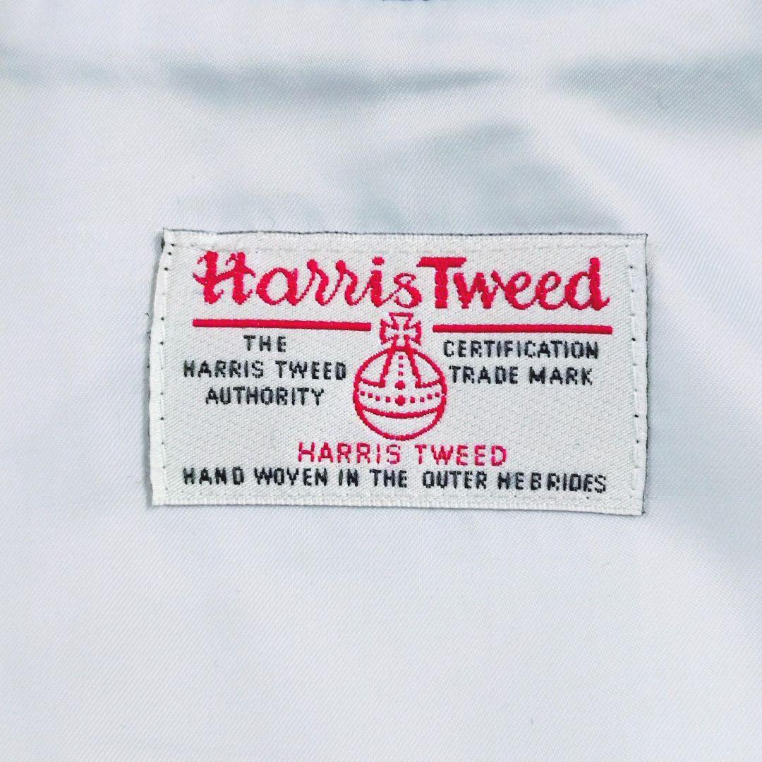 [お洒落]ハリスツイード　ミツミネ　ベスト　 濃紺　くるみボタン　コーデュロイ