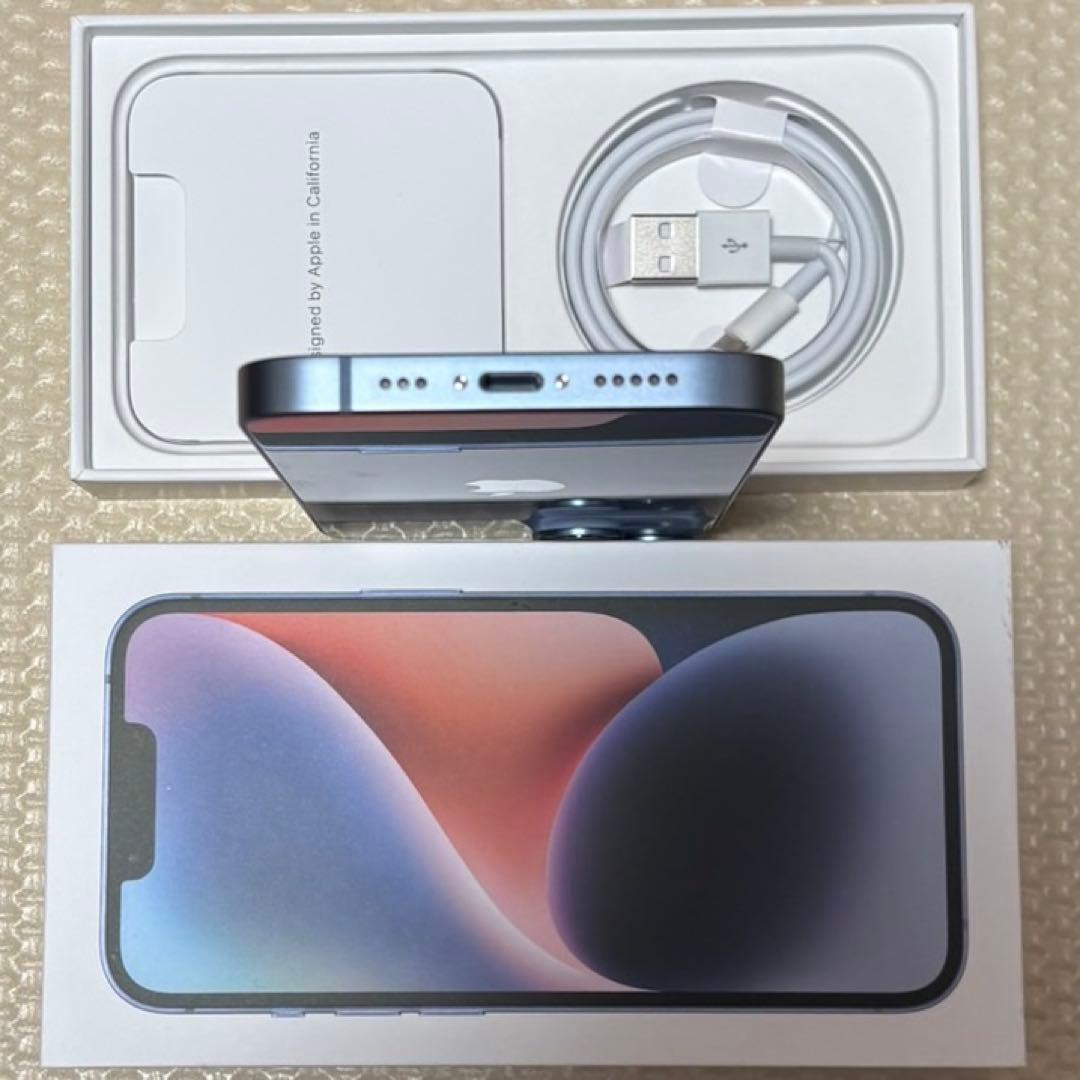 新品近いバッテリー容量100% iPhone14 128GB SIMフリー 本体