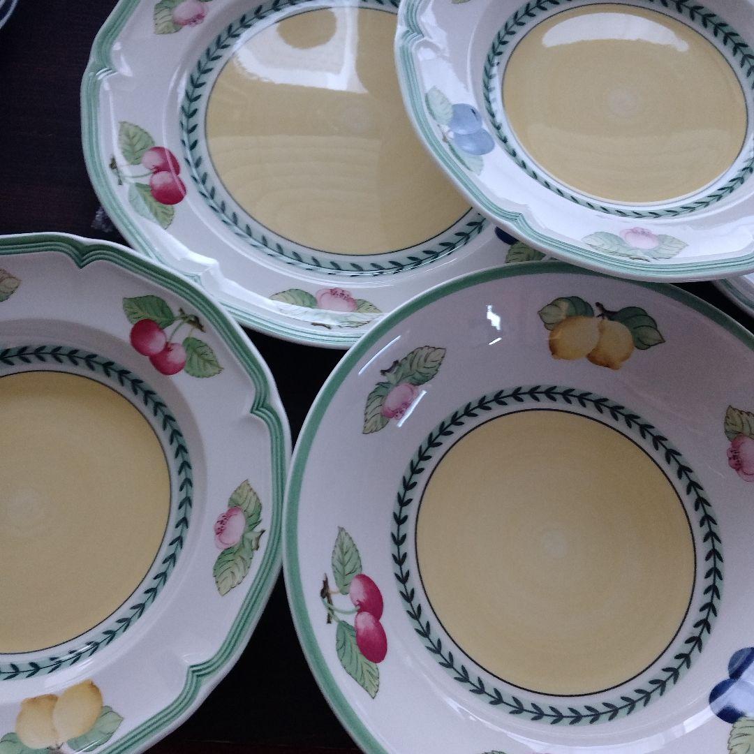 ビレロイ&ボッホ　フレンチガーデン　 2人用食器セット　3種類　6枚　ドイツ