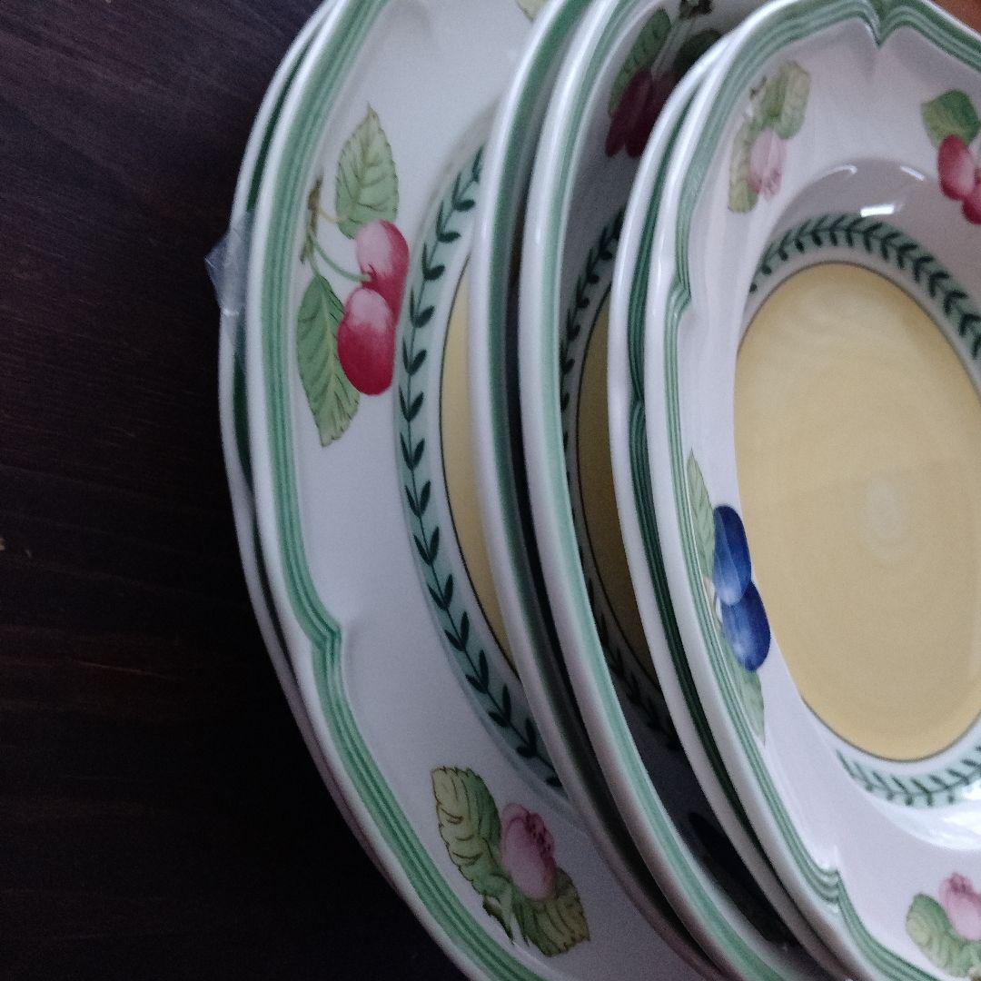 ビレロイ&ボッホ　フレンチガーデン　 2人用食器セット　3種類　6枚　ドイツ