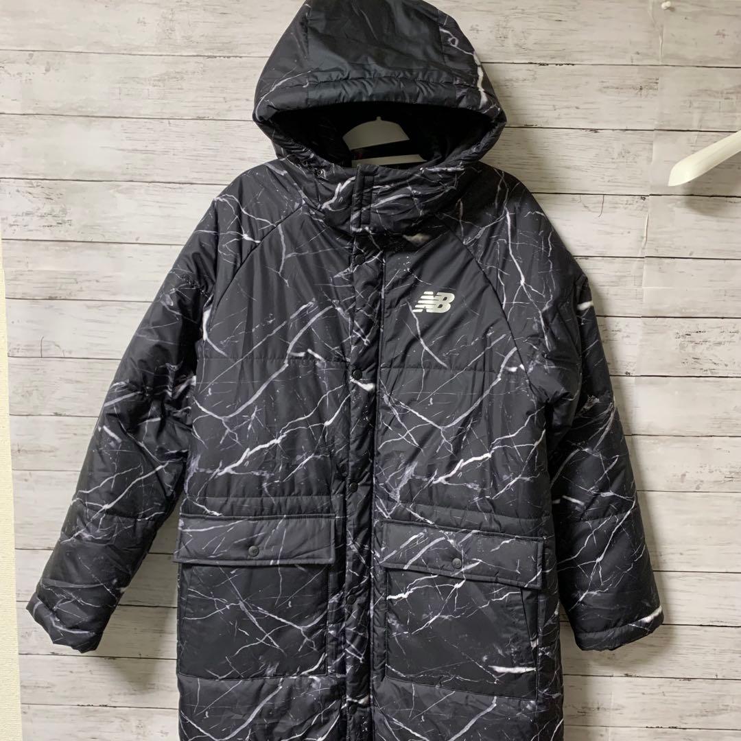 New Balance ニューバランス マーブル模様 ベンチコート L