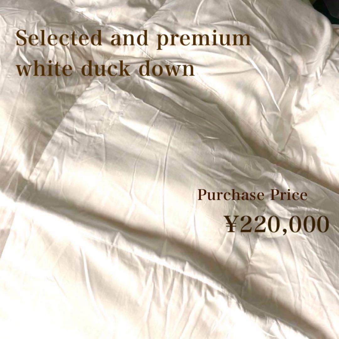 極上美品✨◆ハンガリーホワイトダックダウン◆22万羽毛布団ダブルロング1.5kg