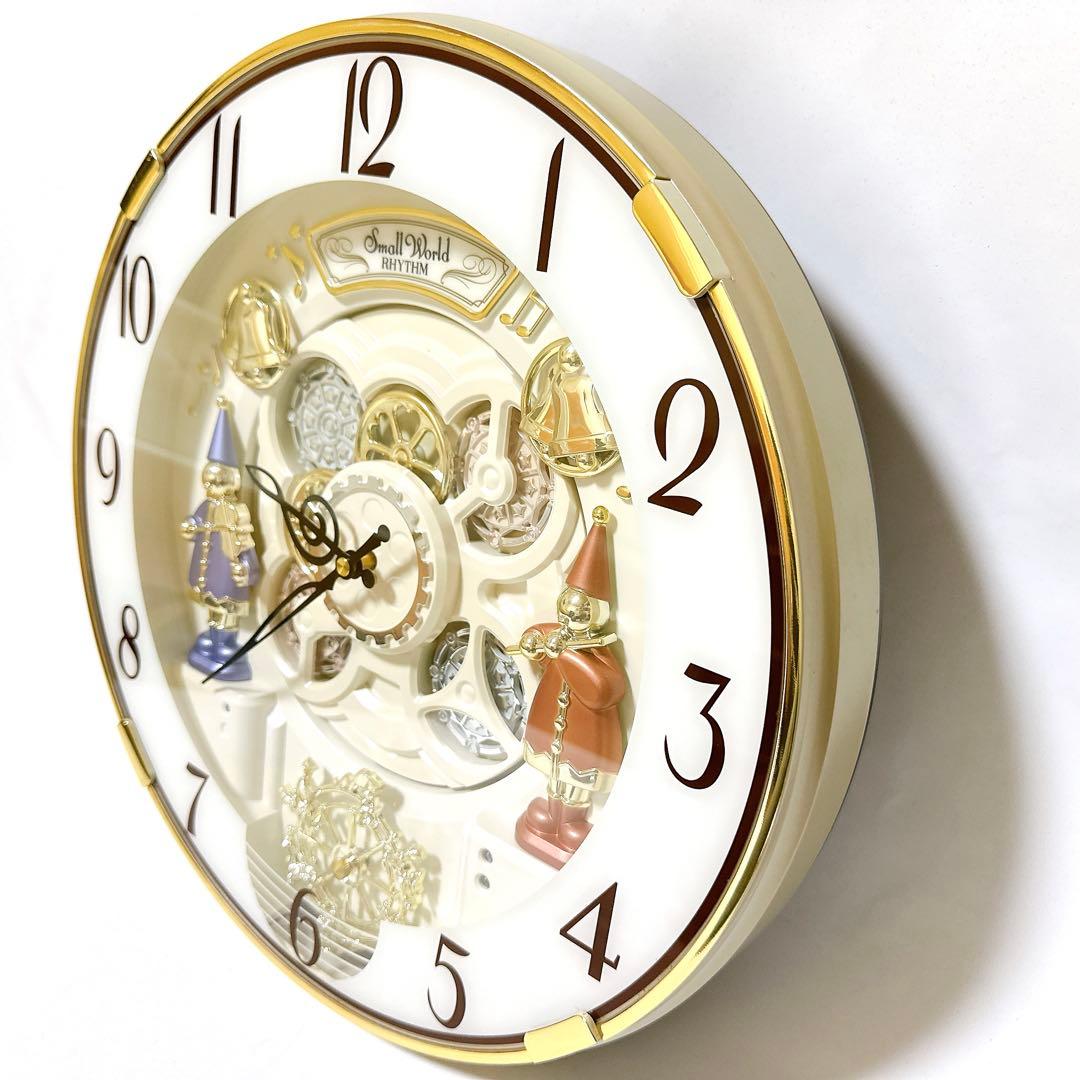 美品 リズム時計 4MN490RH 電波時計 からくり時計