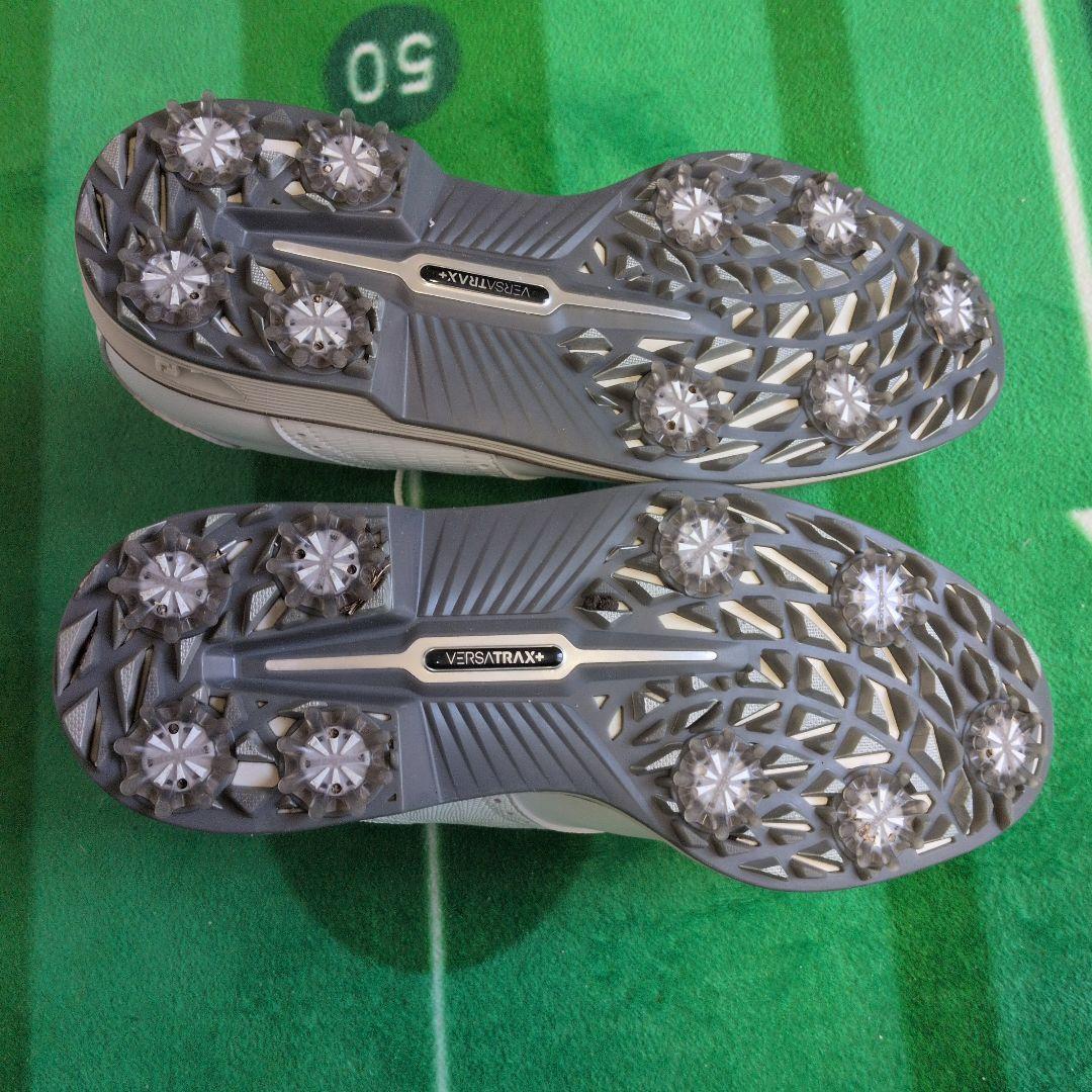 ホワイト ゴルフシューズ 合成皮革