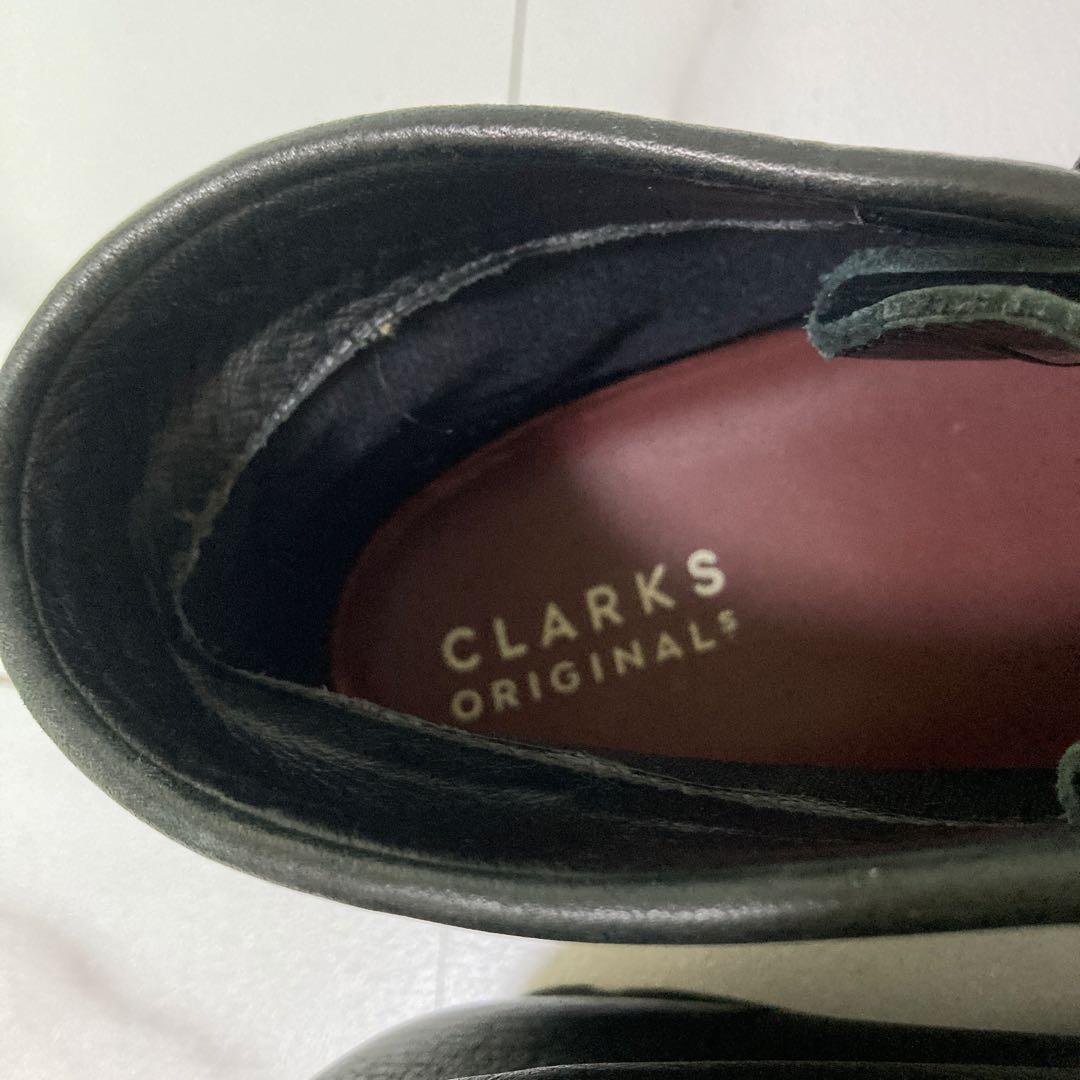 美品 クラークス ワラビーブーツ ゴアテックス 28 本革 防水 ビブラム 黒