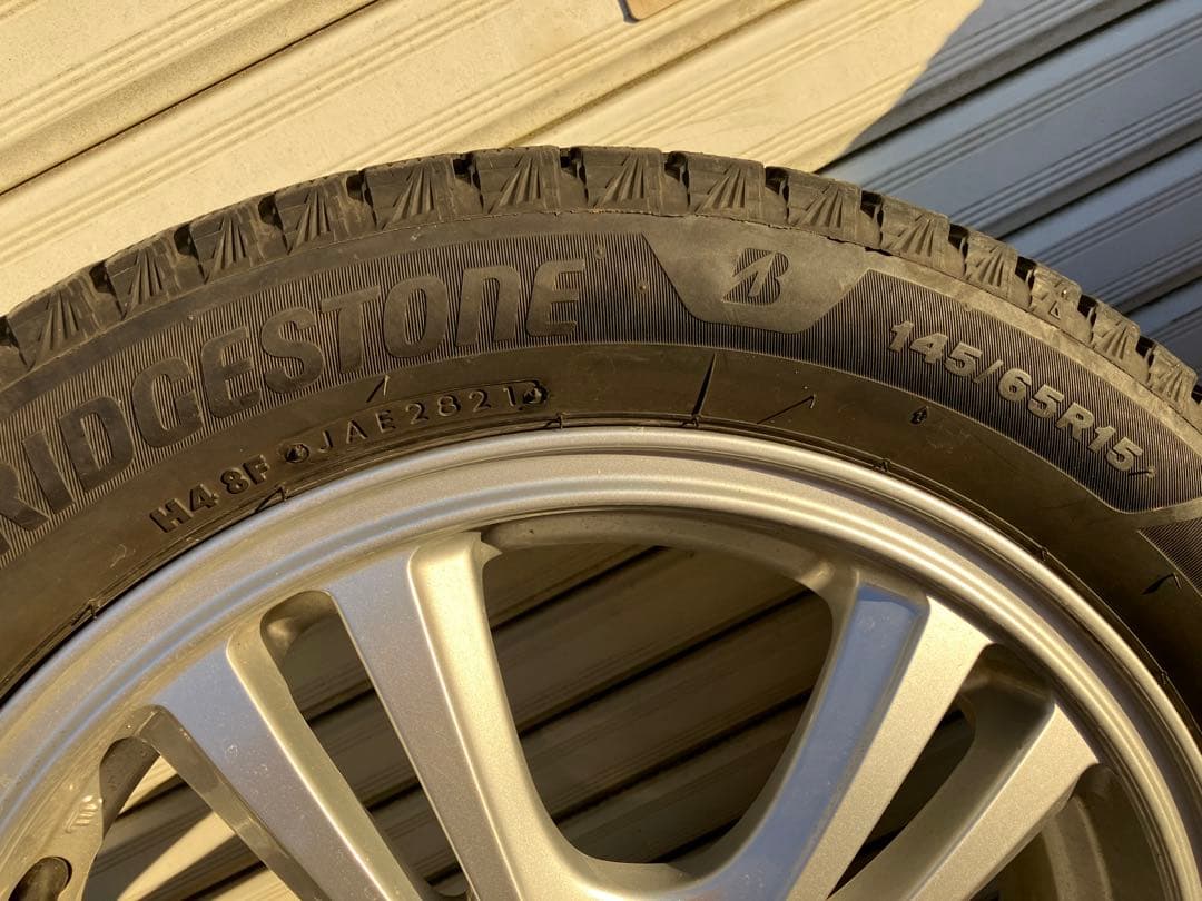 三菱アイ　ブリヂストン ブリザックVRX3 スタッドレスタイヤ・ホイールセット