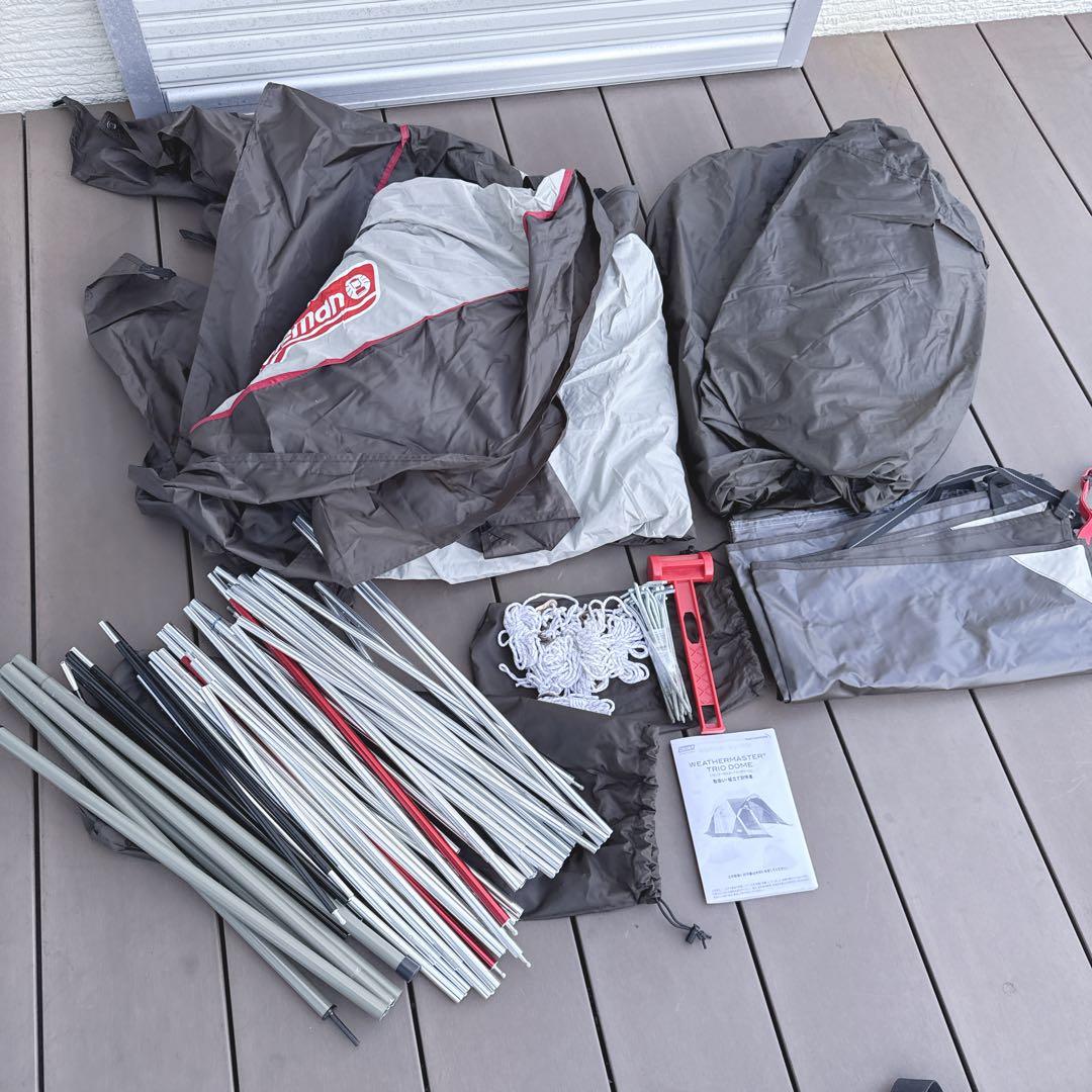 ほぼ未使用 完美品 コールマン ウェザーマスター トリオドーム