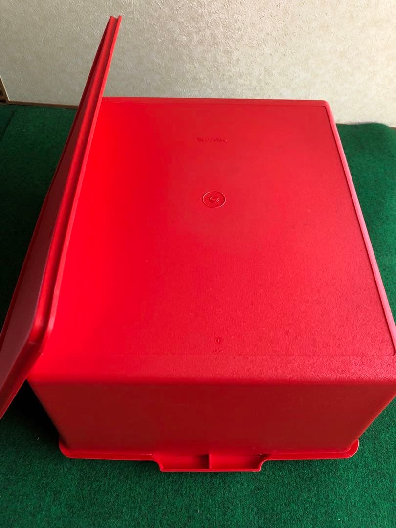 Tupperware ディープスーパーケース 赤