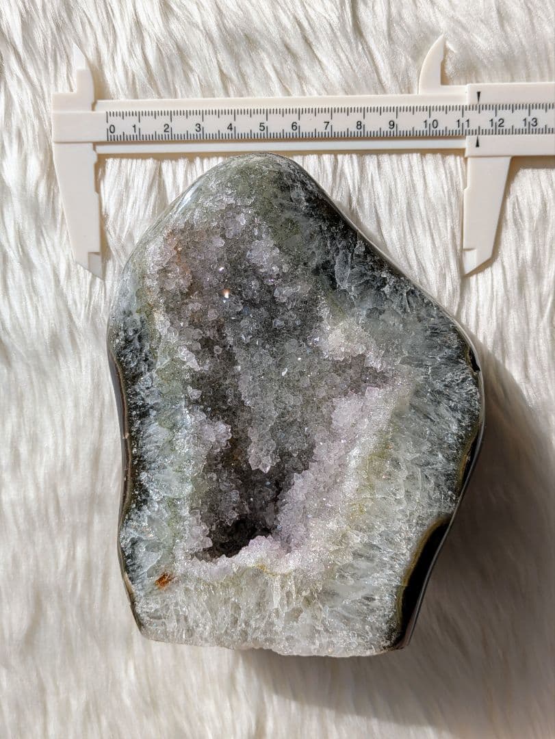 希少　♡グリーンアメジスト♡　お花ドーム　瑪瑙