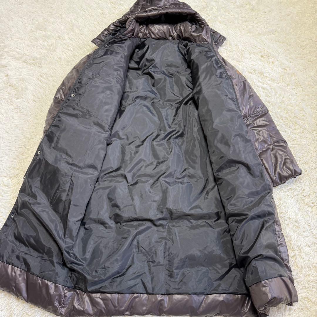 【デサント】美品 ベンチコート ダウン ブラウン Lサイズ メンズ
