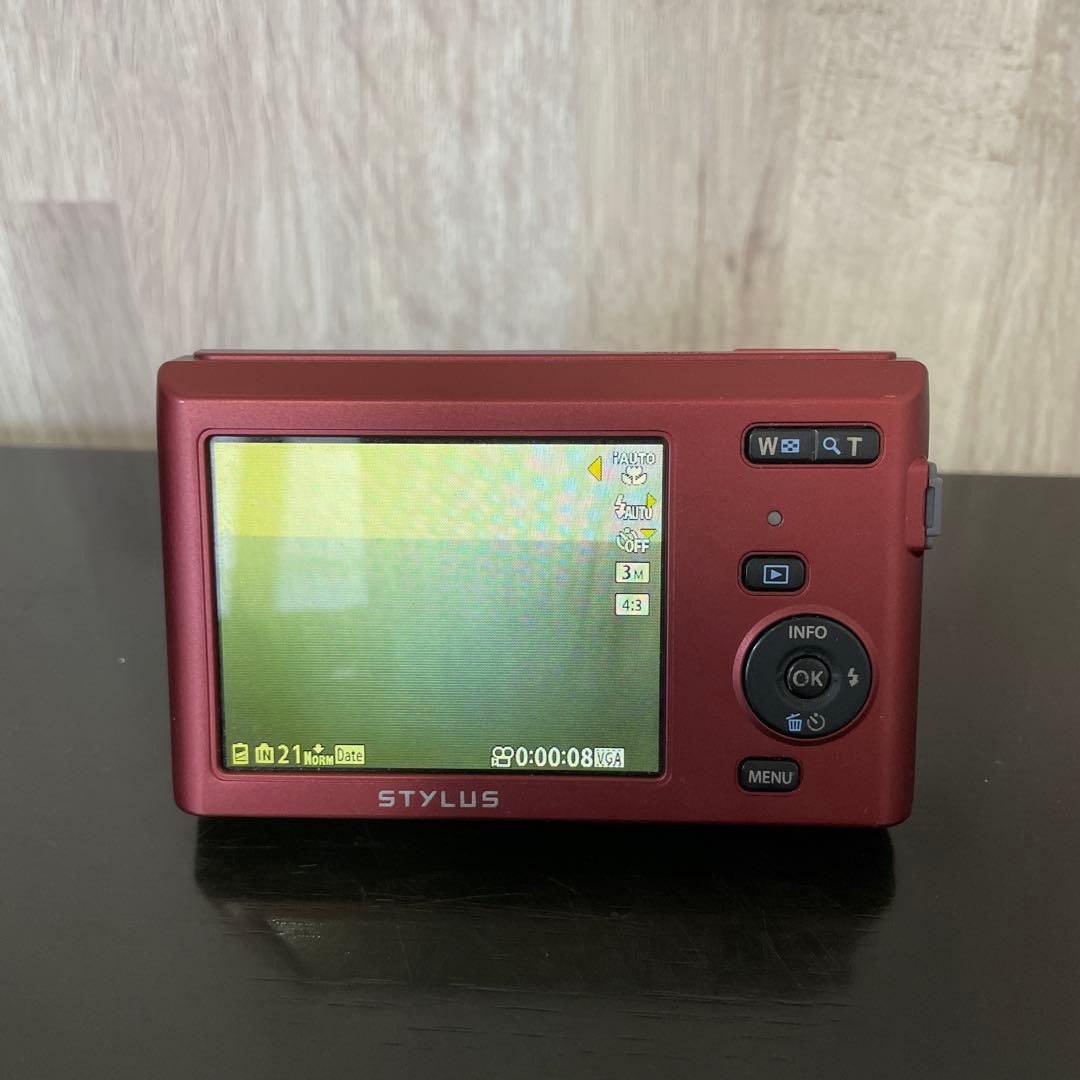OLYMPUS STYLUS VG-180コンパクトデジタルカメラ レッド