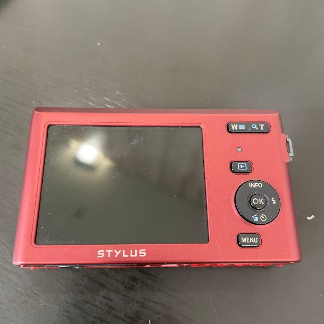 OLYMPUS STYLUS VG-180コンパクトデジタルカメラ レッド