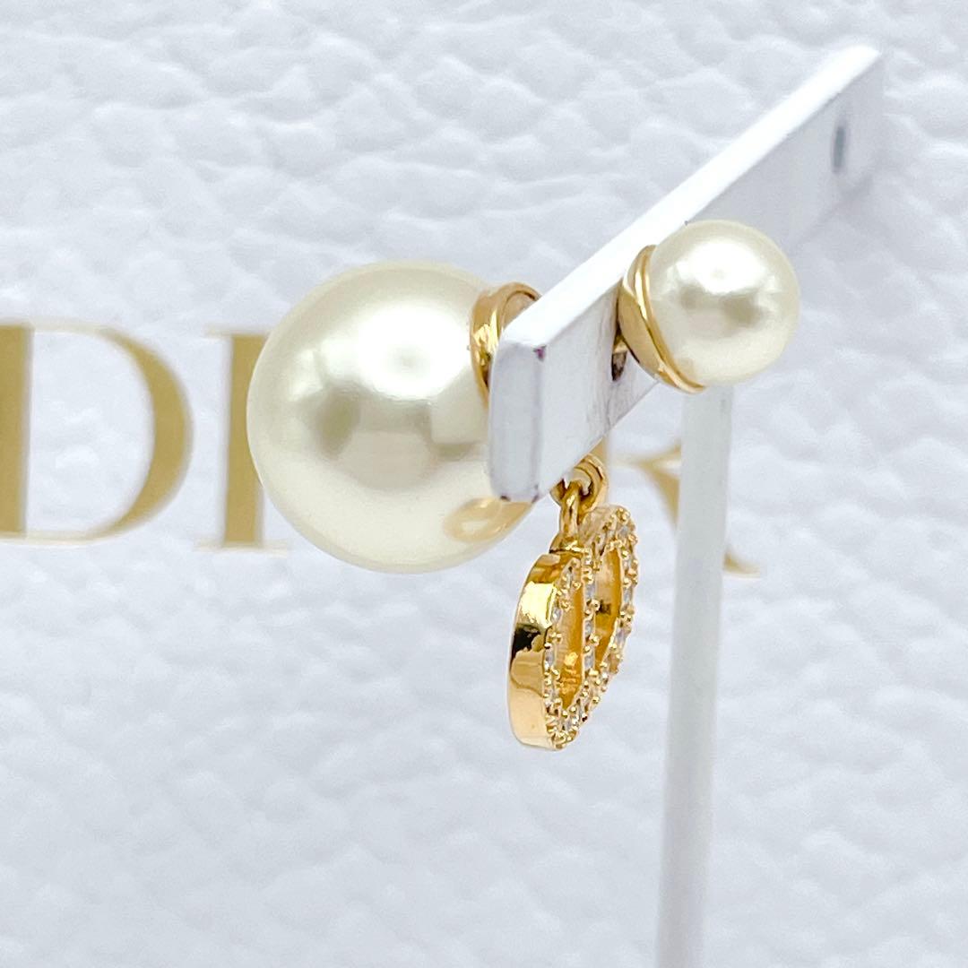 Christian Dior トライバル　ピアス　CD ストーン　ゴールド　片耳