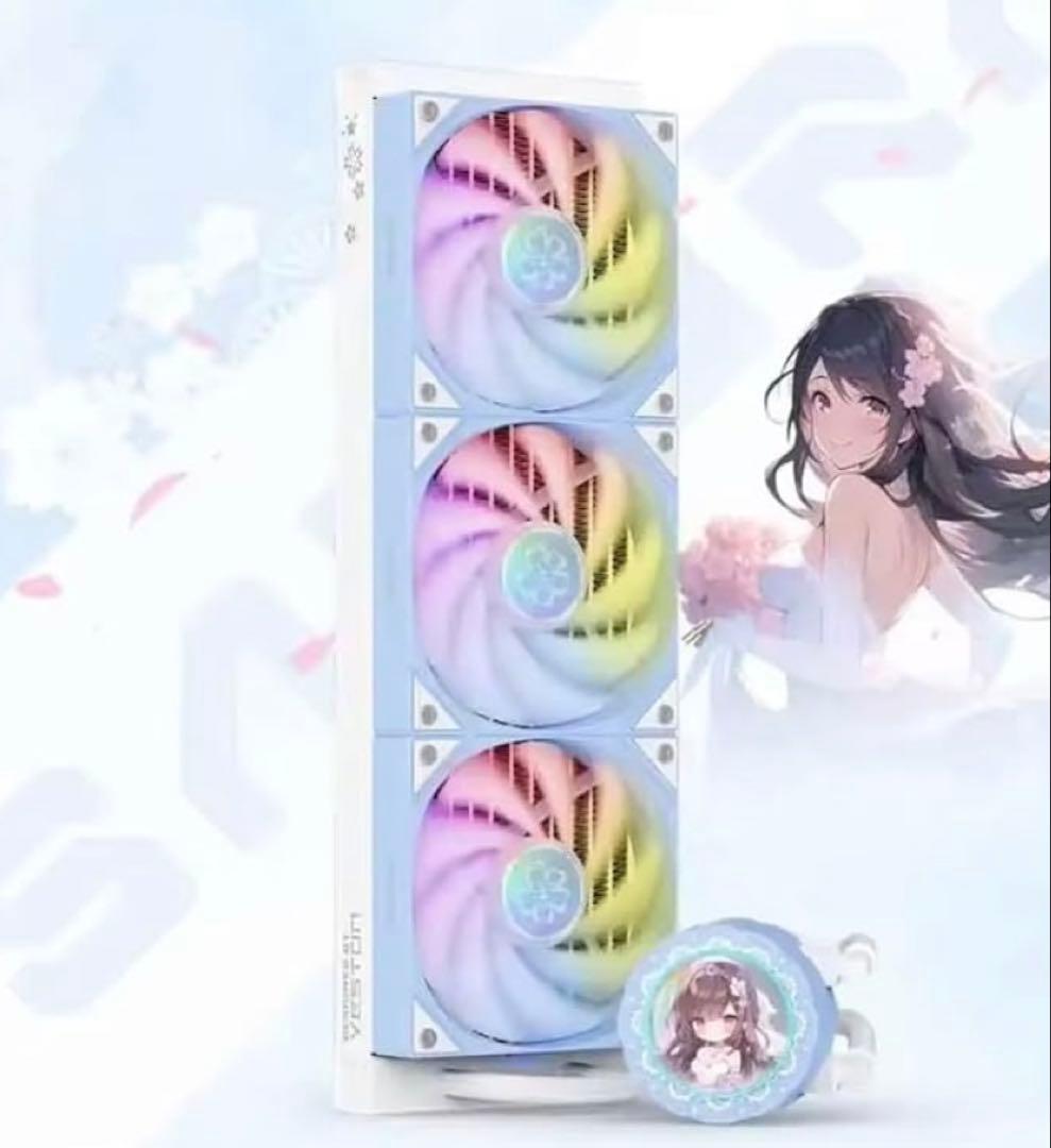 新品 水冷CPUクーラー 360mm YESTON YT-360 ARGB 櫻瞳